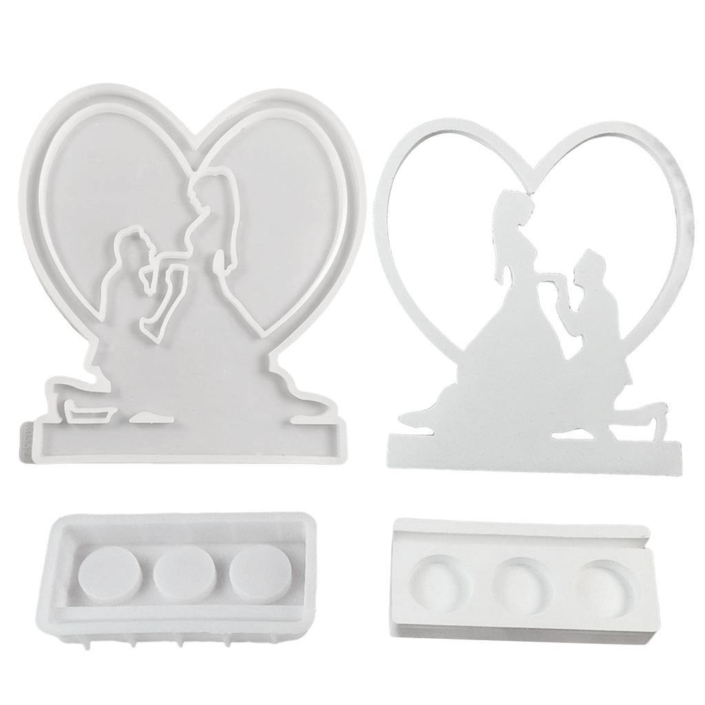 Силиконовые формы для украшений, силиконовые формы для подсвечников, формы для предложений, легко извлекаемые формы, формы для подставок для помолвочных свечей