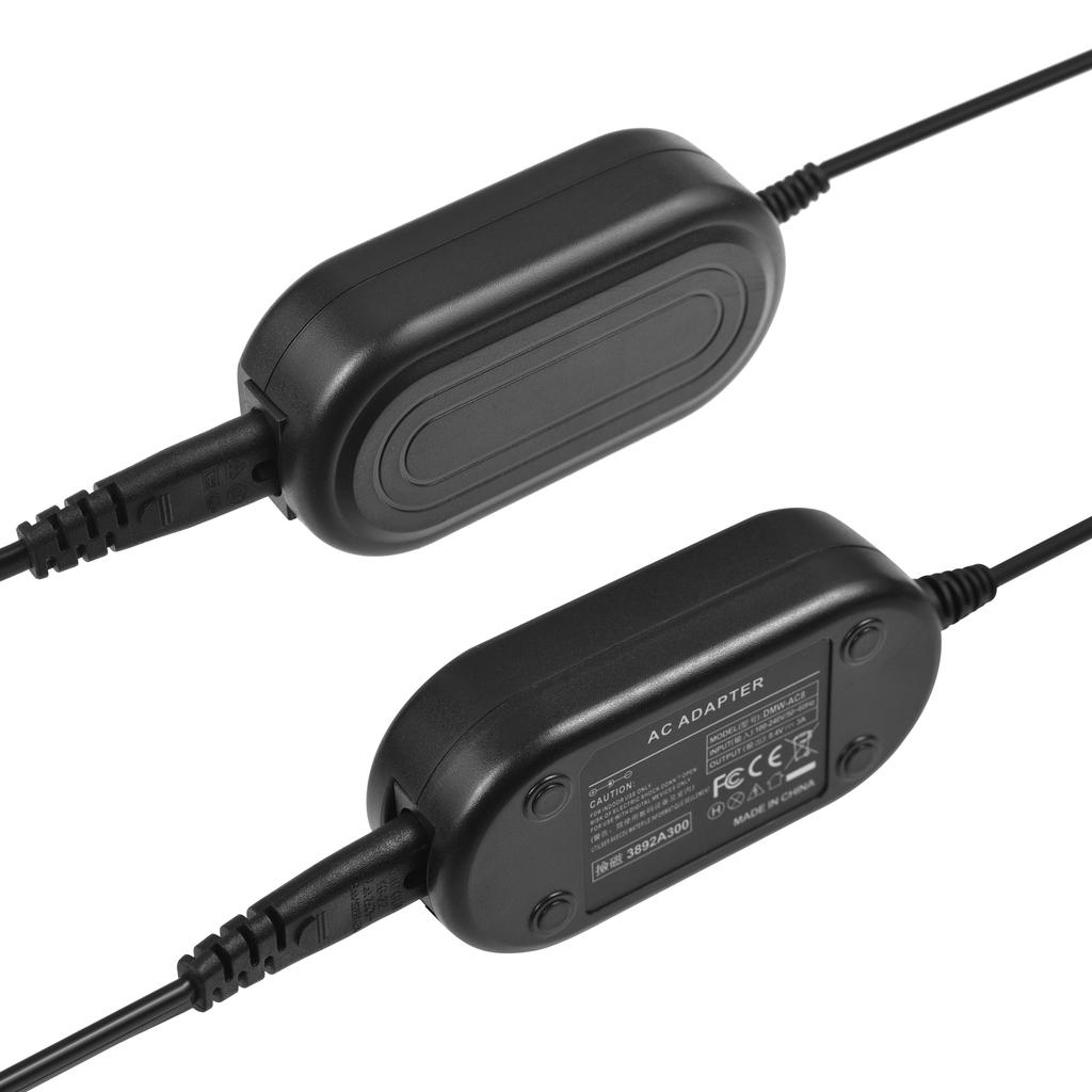 Andoer DMW-DCC17 Адаптер переменного тока DMW-BLK22 Комплект переходников постоянного тока для фиктивной батареи, сменный аксессуар для