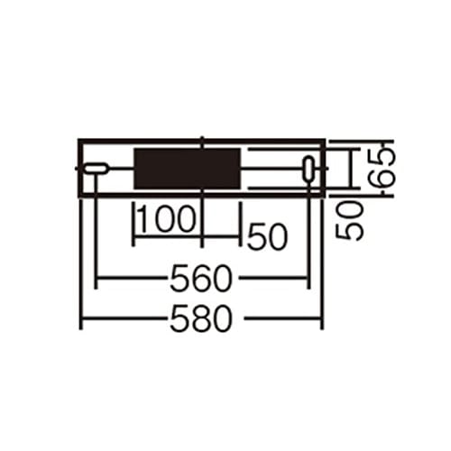 Кронштейн для светодиодов Panasonic, прямой монтаж на потолок, настенный, прямой, трубчатый, 20, нейтральный белый LGB85037LE1