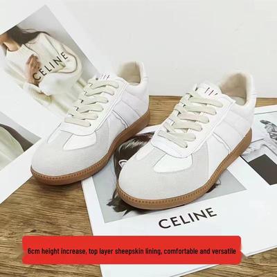 Женские летние повседневные кроссовки из натуральной кожи на танкетке 6 см, 2023