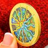 Twelve zodiac signs, color printing, Scorpio, gold-plated color printing commemorative medal, Gemini of love, decorative gold coin, Libra coin
