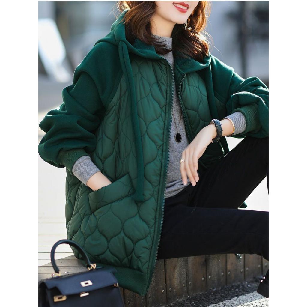 Зимние женские пальто, пуховая хлопковая куртка, легкие теплые топы, толстовка с длинными рукавами, свободная корейская мода