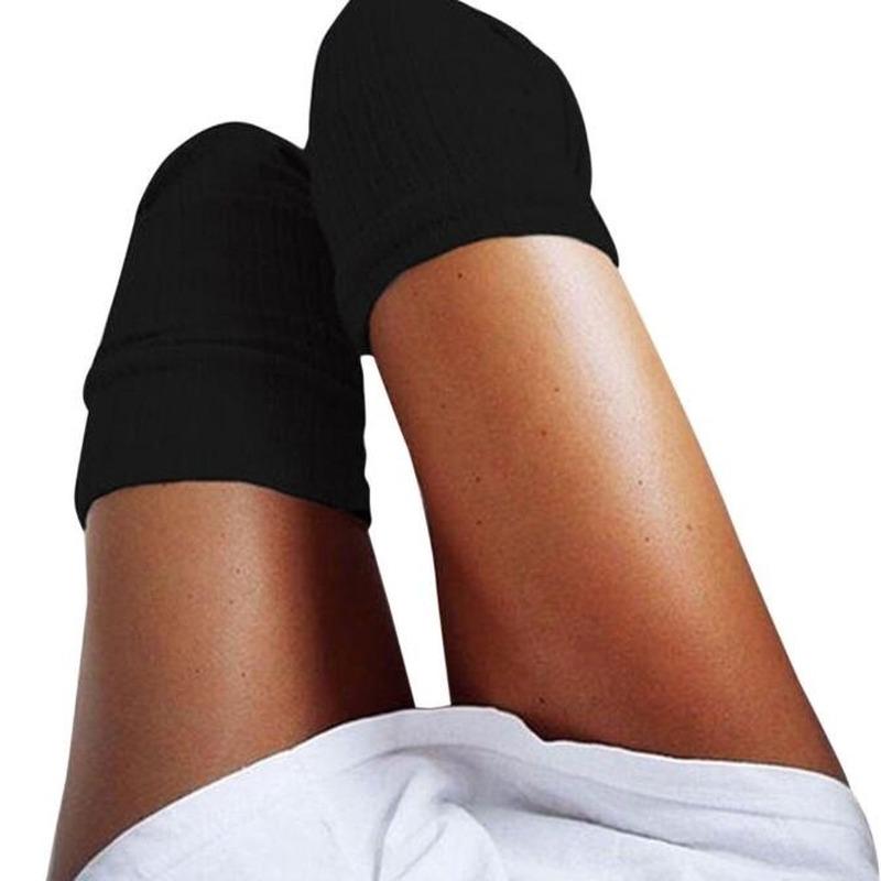 1 пара зимних теплых женских вязаных крючком хлопковых мягких толстых длинных носков, леггинсов до бедра