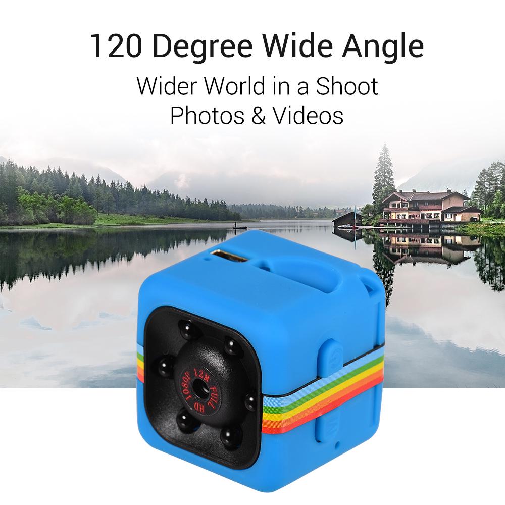 Mini Cube Camera 720P HD IR Night Vision 120 Degrees Wide Angle 32GB Extended Memory