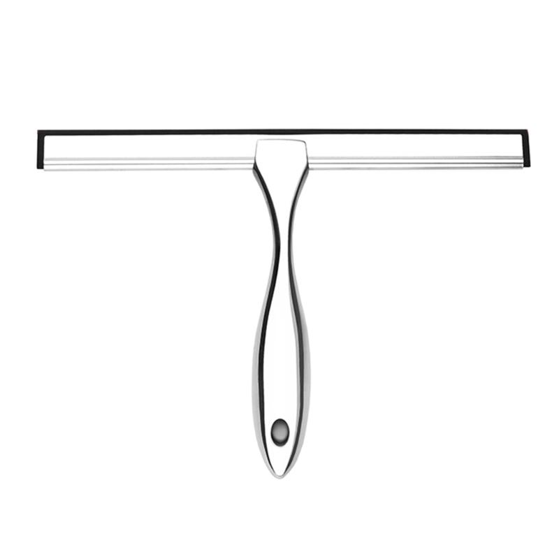 Stainless Shower Squeegee Cleaner Wiper Scraper Glass Cleaning Tools Water Blade for Cleaning Car Windows Shower Mirror