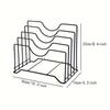 Hollow Design Pan Lid Organizer Multifunctional Cutting Board Holder Kitchen Storage Rack  Cabinet