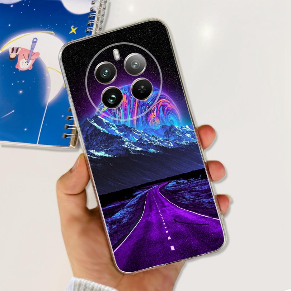 Чехол для Realme 12 Pro Plus RMX3840 Роскошный Расписной Чехол Мягкий Силиконовый Чехол для Телефона Для Realme 12 Pro Realme12 Pro+ Fundas Бампер