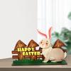 Easter Freestanding Craft Sculpture Decoration for Farmhouse Festive Room Nursery