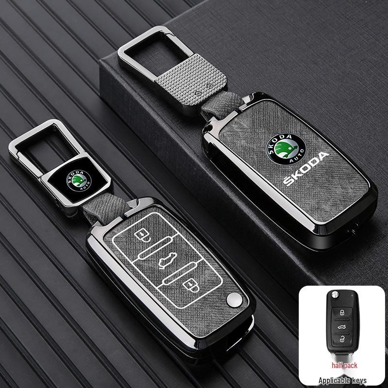 Чехол для ключа Skoda для моделей Octavia, Superb, Kamiq, Scala, Karoq, Yeti