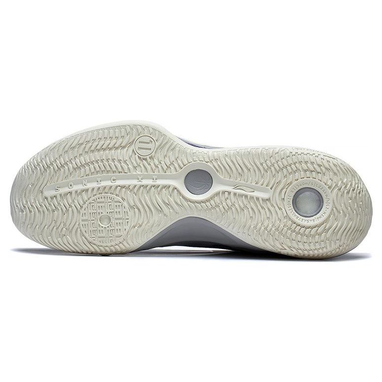 Li Ning Sonic 11 Astro-S1 Fabric Synthetic Leather Shock Absorption Non-Slip Wear-Resistant Low-Top Basketball Shoes Men Sneaker Brick-Gray ABAT021-3