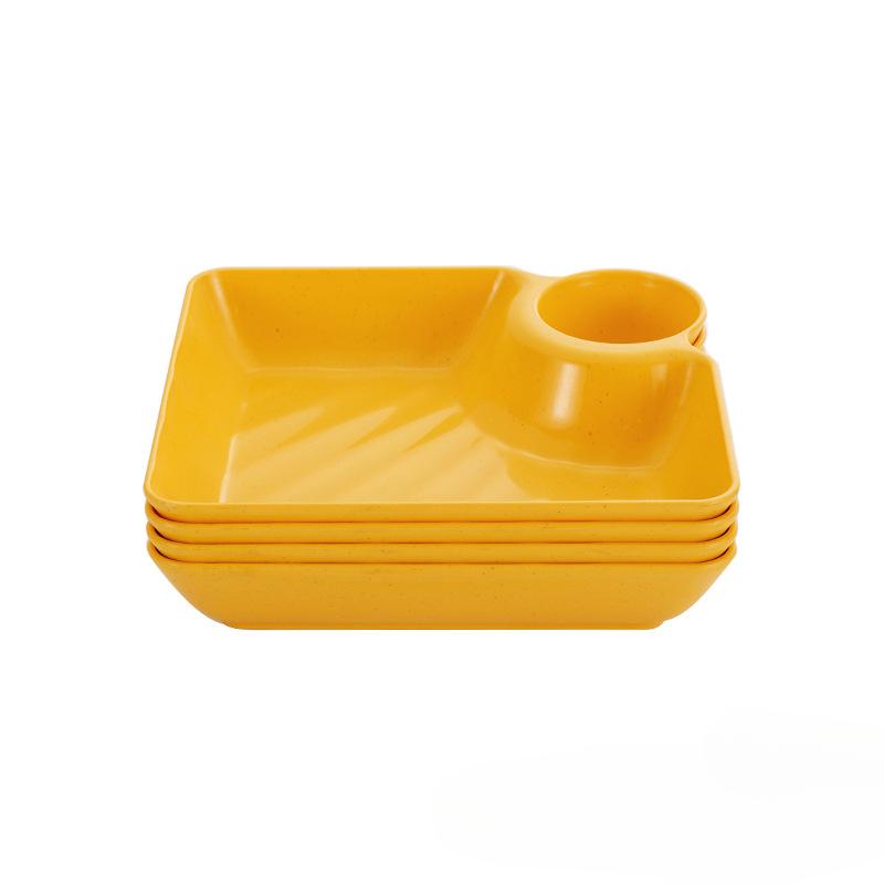 1/4 шт. Тарелка для пельменей, нескользящая, складная, пластиковая, для макания, блюдо для суши