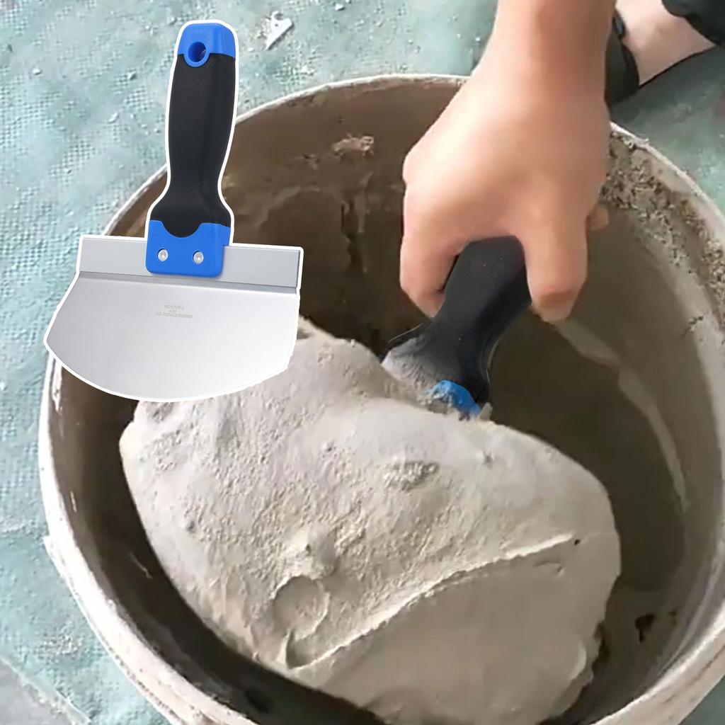 Ведро PENGGONG из нержавеющей стали, совок в форме дуги, лопата, шпатель, скребок, ручной инструмент для гипсокартона