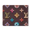 Louis Vuitton Slender Monogram Donuts Coated Canvas Wallet Men wallet Chocolate M28283