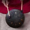 Steel Tongue Drum 6 Inch 8 Notes Hollow Drum Music Drum Hand Pan Drum Ethereal Drum Yoga Meditation Drum Percussion Instruments