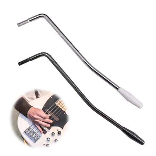 Set of 2 5mm Screw-On Tremolo Arms for Stratocaster Electric Guitars, Metal, Single Swing, Guitar Crank Handle, Electric Guitar Tremolo Arm Bar, Guita