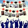 Black Gold Graduation Photo Banner Celebrate Graduation Hanging Decor  Party Favors