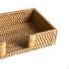 Плоская корзина для салфеток ручной работы, плетеная, уникальная, из ротанга