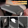 cyzghp1 Car Armrest Cushion With Pocket Tissue Storage Bag Center Console Armrest Box Mat For Mitsubishi Asx Lancer 4 Outlander 3 L200