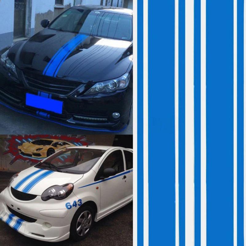 Наклейки на капот и кузов автомобиля Racing Stripes