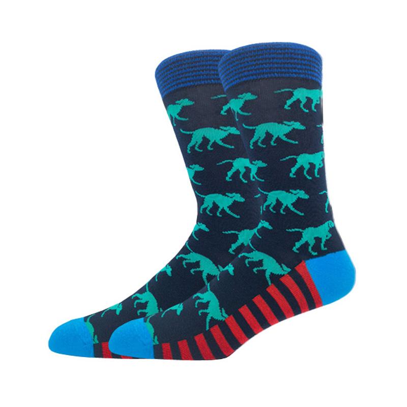 Мужская мода осень-зима носки для скейтборда Happy Creative пингвин дельфин акула коала носки новинка команда смешные мужские носки