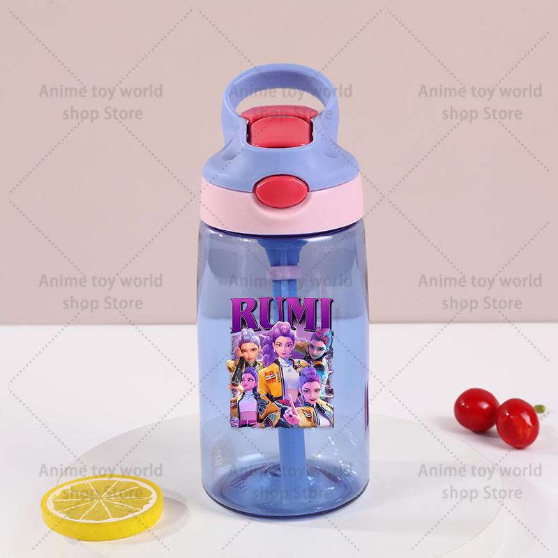 Kpop Demon Hunter Sports Water Bottle Leak Proof Colorful Cup Drinking for Outdoor Women Men Travel Portable Gym Fitness Jugs