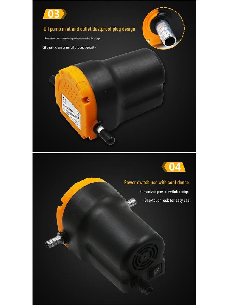 12V/24V Electric Self-Priming Mini Diesel Oil & Water Extractor Pump for Cars