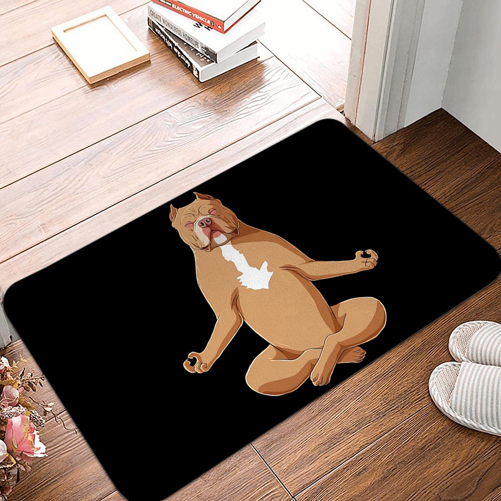 Printable Bedroom Entrance Mat Balcony Rug Door Mat Pet Animal Rug Funny Cartoon Dog Portrait Door Mat