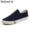 American Made Men Canvas Shoes Slip On Male Loafers Summer Men Casual Shoes Flat Brand Shoes Drop Shipping