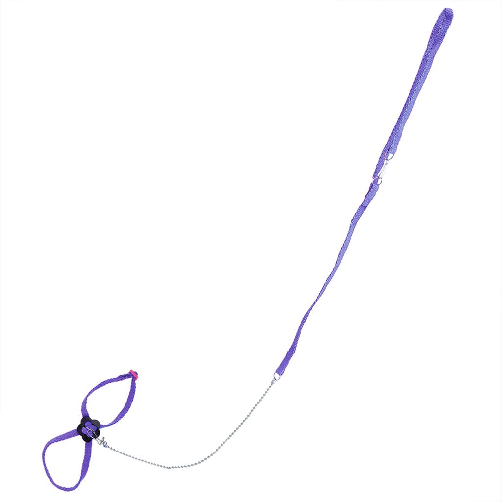 Fiber Adjustable Soft Bird Harness for Pet Parrot Outdoor Training and Playing