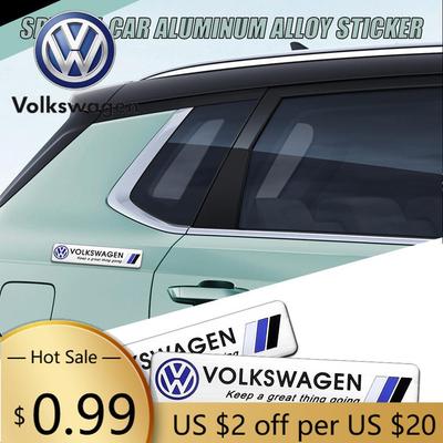 Для VOLKSWAGEN VW Алюминиевая наклейка на кузов автомобиля Универсальные декоративные аксессуары с логотипом для транспортных средств Для Volkswagen VW Golf Polo Beetle Pas