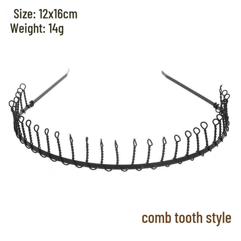 Универсальная стальная проволочная повязка на голову для мужчин и женщин: Трендовый, Невидимый и Идеальный для Спорта, Зачесанные Назад Волосы или Укладки Выбивающихся Волос.