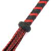 60Cm Black Red Brown Leather Flogger Braided Handle Tails Spanking Whip  Floggers