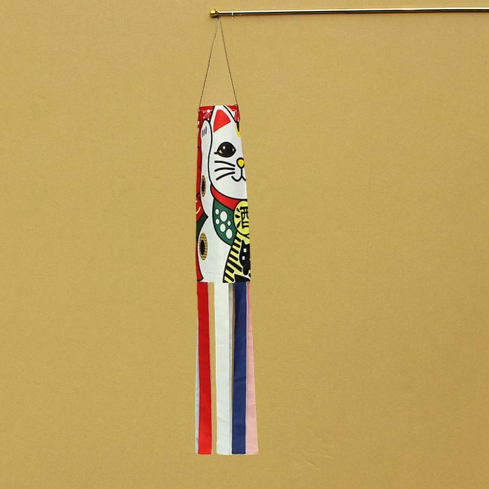 Japanese Style Yard Decor Outdoor Fish Flag Windsock Wind Chimes Hanging Decorations Carp Flag