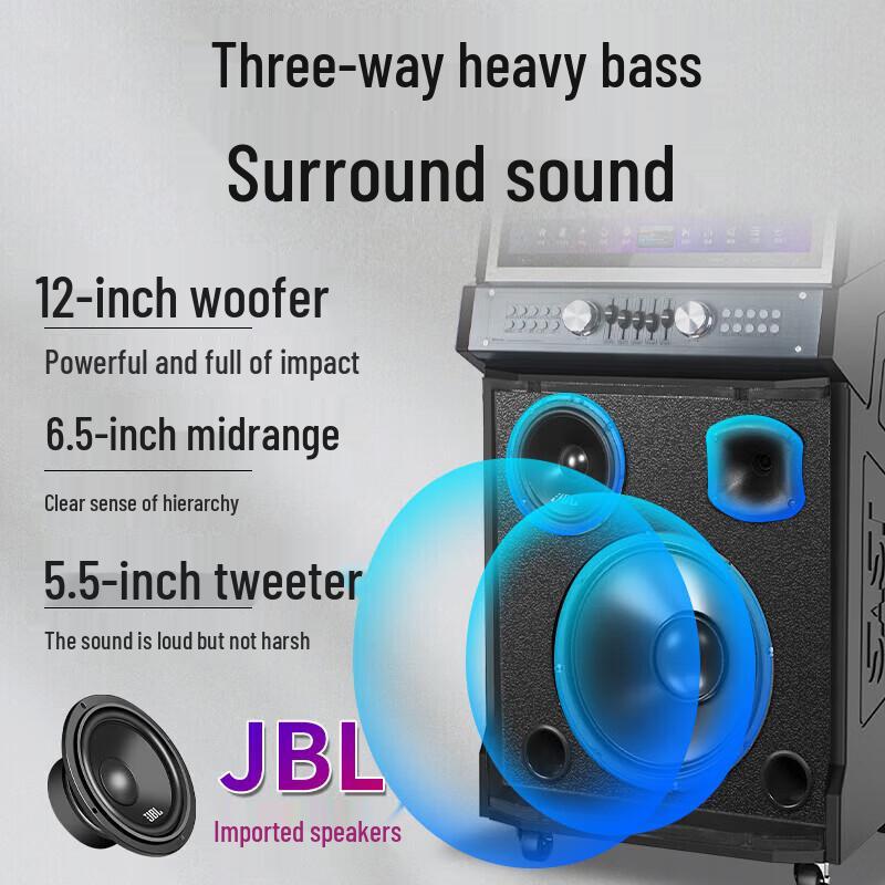 SAST SA-263 Portable KTV Speaker System CN plug (adapter included)