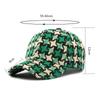 Hat Women Autumn Winter Thick Warm Knitted Baseball Cap Sunscreen Sunshade Cap Ponytail Panama Cap