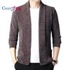 Men's Fall Long Sleeve Chunky Knit Cardigan Draped Open Front Cocoon Sweaters Coat with Pockets