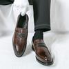 Мода Модные Мужские Лоферы Мужские Повседневные Удобные Универсальные Брендовые Маленькие Кожаные Туфли Туфли Джентльмена Мужская Обувь Размеров 38-46