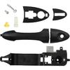 TQPONLY Exterior Door Handle & Reinforcement Plate Kit,For 2000-2007 Ford Focus Front Left Driver Side,Replaces 81970 6S4Z-5426685-C 6S4Z-5426685-A