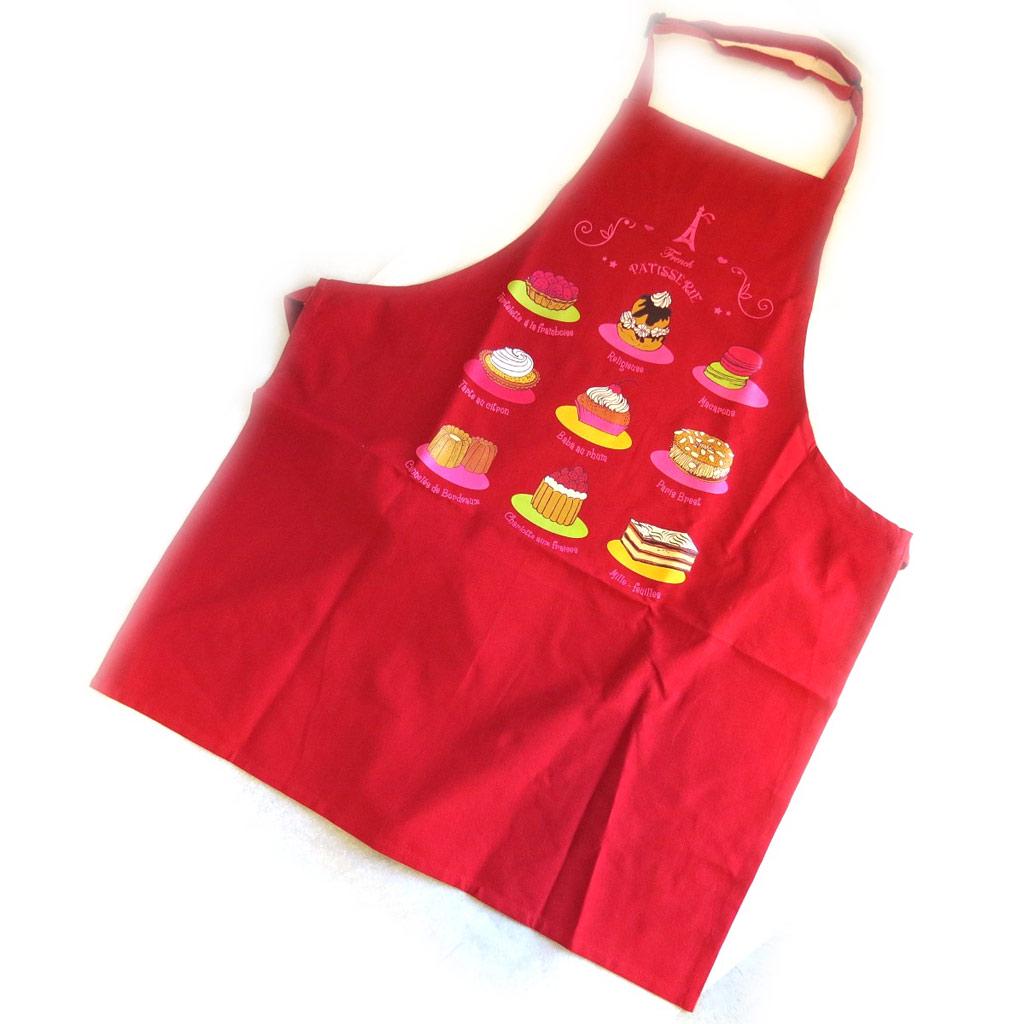 Les Trésors De Lily [M5770] - Designer Apron 'La Patisserie Française' Red