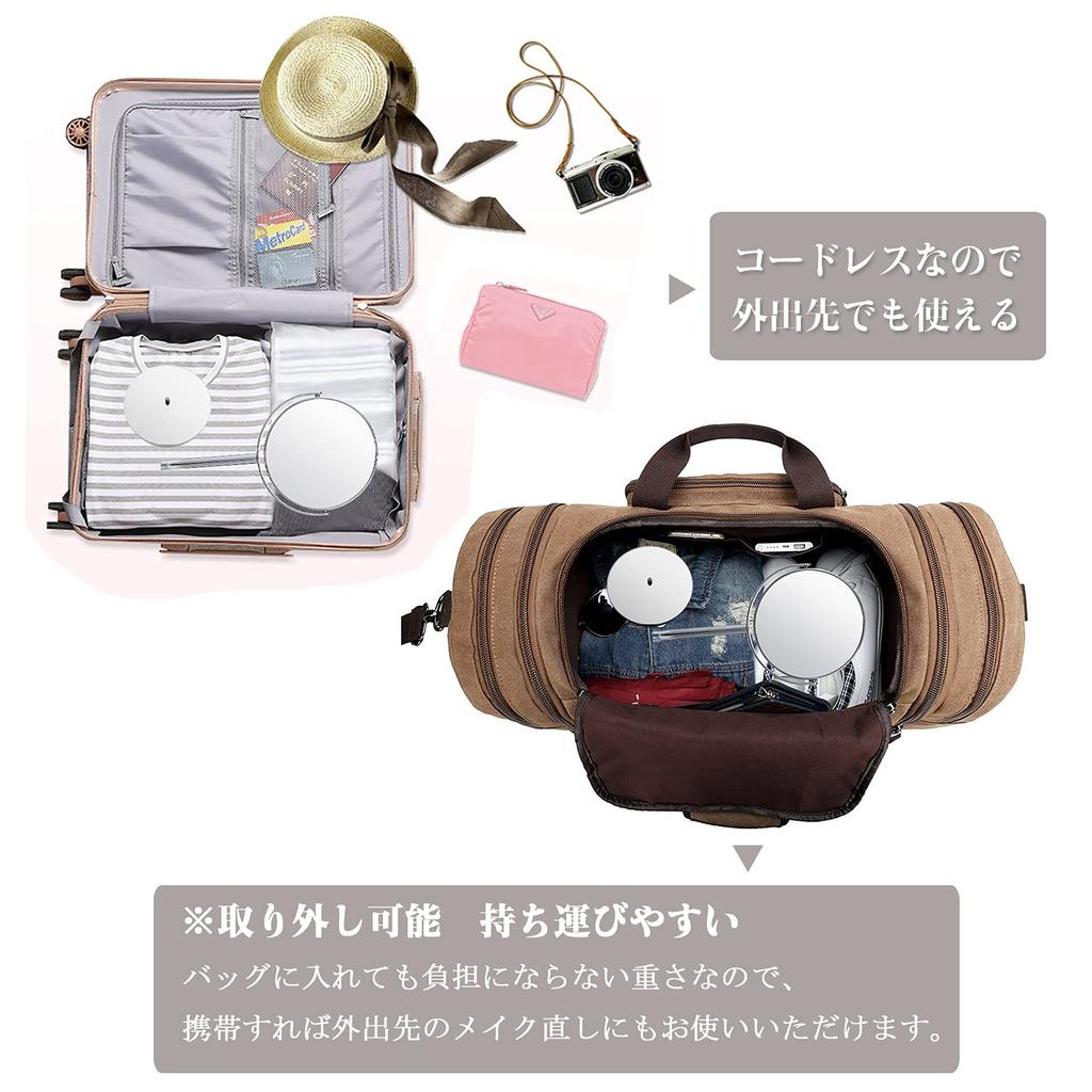 Зеркало Cerdeco Simple Design True Mirror DX 5x с увеличительным стеклом, вращающееся на 360 градусов, настольное зеркало, подставка для зеркала, косметические инструменты, поверхность J622