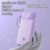 Портативный внешний аккумулятор емкостью 20000 мАч со встроенным кабелем, быстрая зарядка мобильного аккумулятора большой емкости