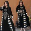 AB052 Embroidered Long Dress - Women's Muslim Abaya, Middle Eastern Arabic Style