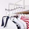 Supermarket Clothing Store Stainless Steel Card Square Tube Hook Dormitory Home Balcony Clothes Hook Beaded Shelf Hook