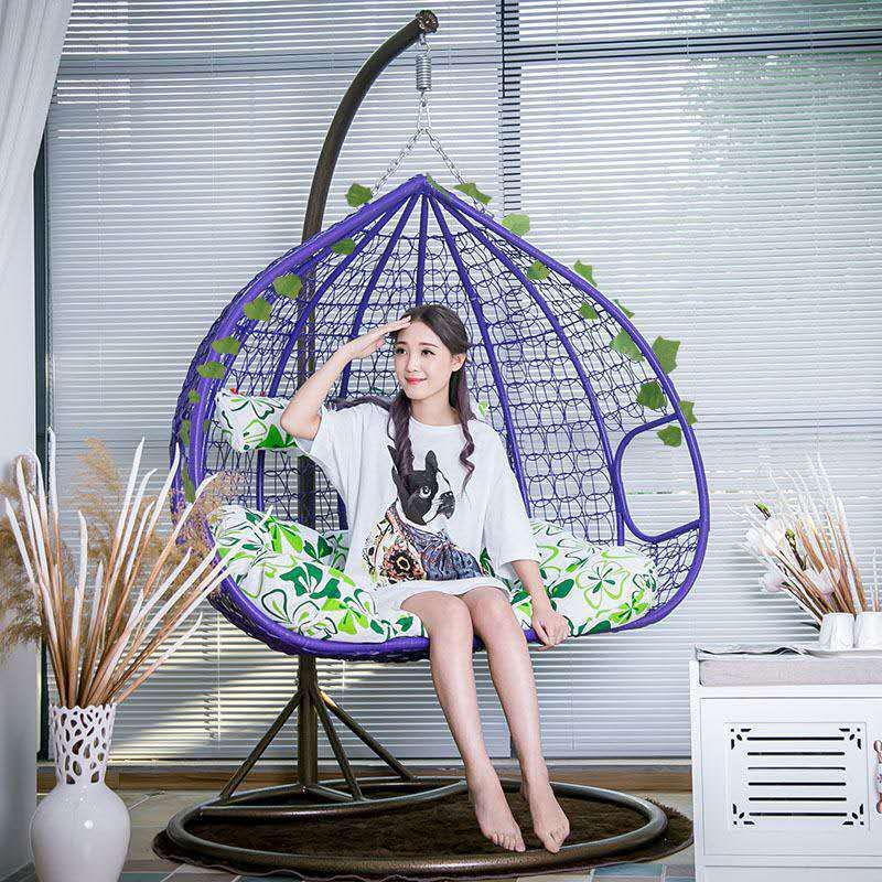 Rattan Indoor/Outdoor Double Hanging Swing Chair