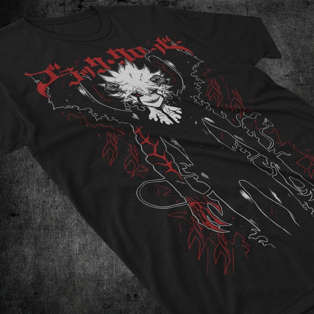 Футболка Аста Юно Аниме Манга Чёрный Клевер Аста Девушка Подарки Чёрная Футболка Все Размеры