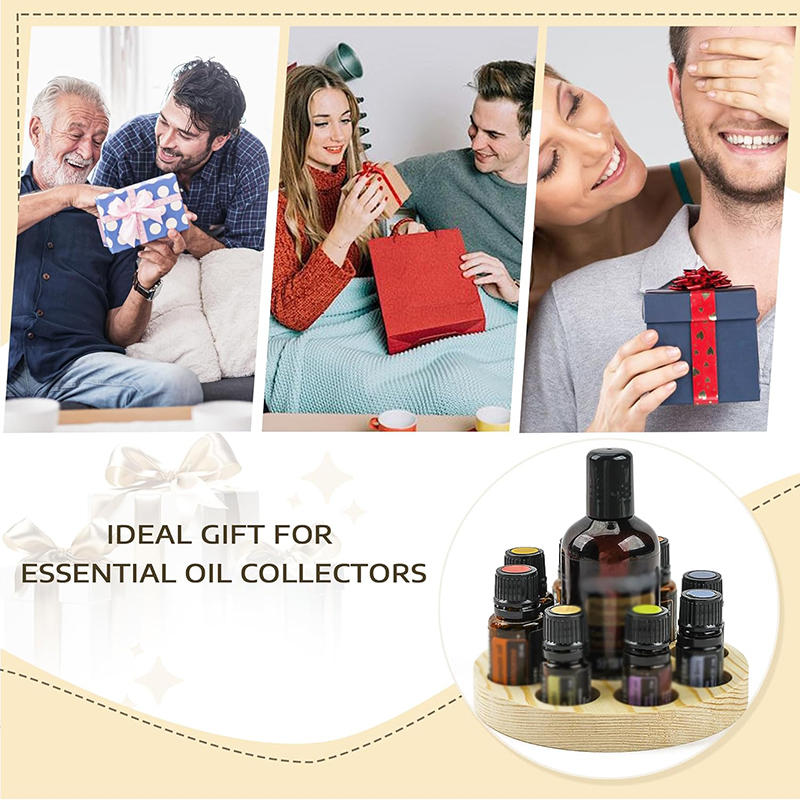 Деревянная подставка для лака для ногтей с эфирным маслом, многоярусный органайзер для хранения на столешнице в ванной комнате, экономящая место тумба под туалетный столик