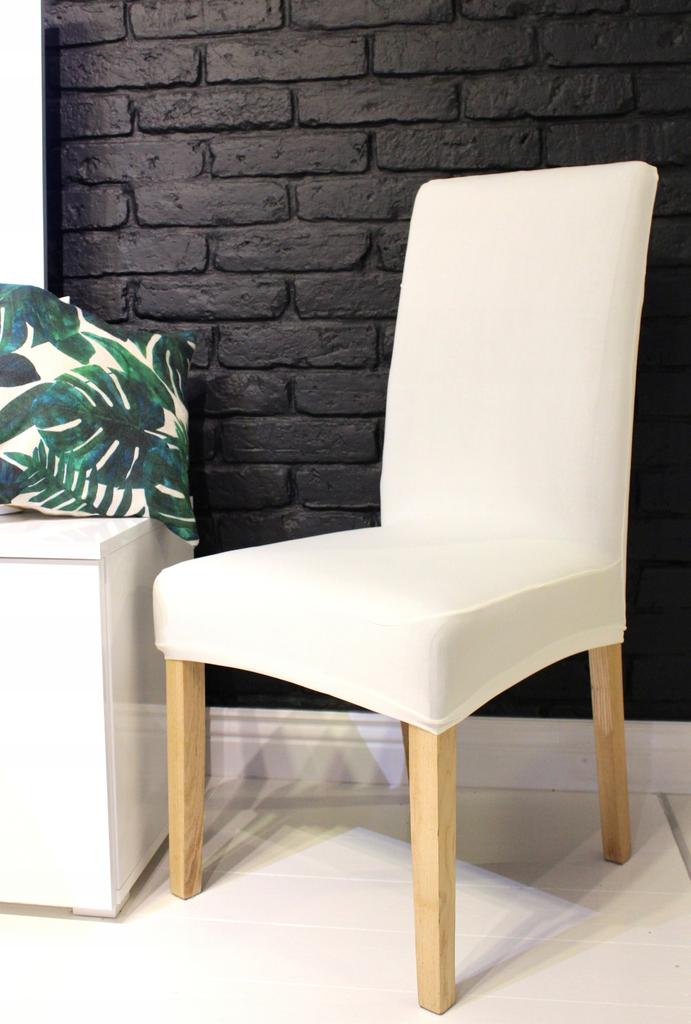 Ecru Elastic Chair Cover [21Cl]