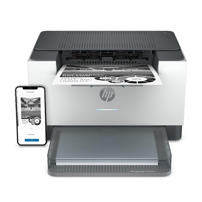 HP Беспроводной дуплексный лазерный принтер M208dw, штепсель CN (адаптер в комплекте)