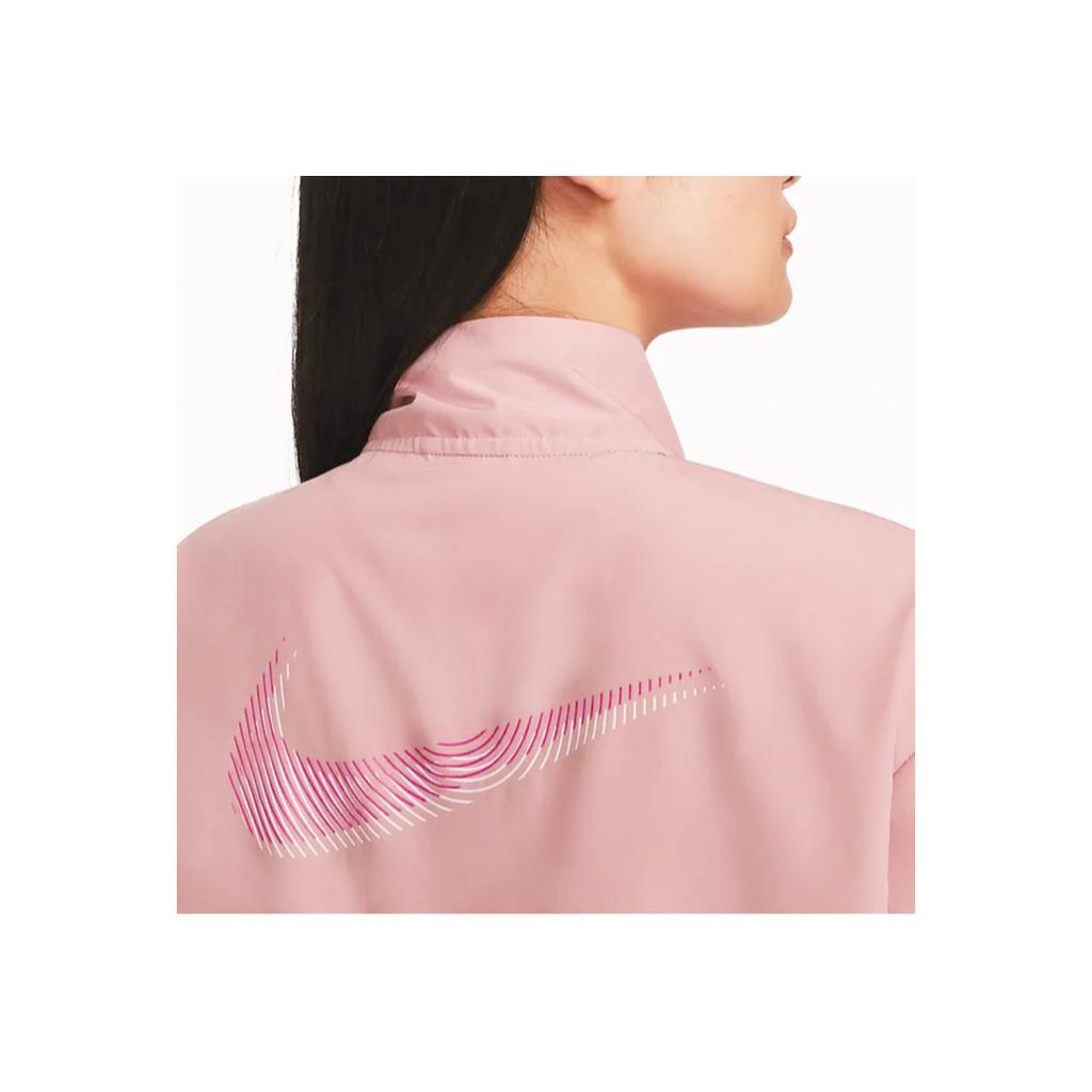 Nike Loose-Fit Casual Turtleneck Long-Sleeve Jacket Women Outerwear Pink FB4695-618