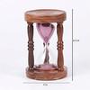 Морское дерево, таймер с розовым песком, песочные часы, песочные часы, идеально подходят для тренировок, чайник, 5 минут, экспонат, 16,51 см